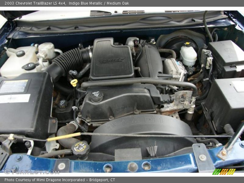 Indigo Blue Metallic / Medium Oak 2003 Chevrolet TrailBlazer LS 4x4
