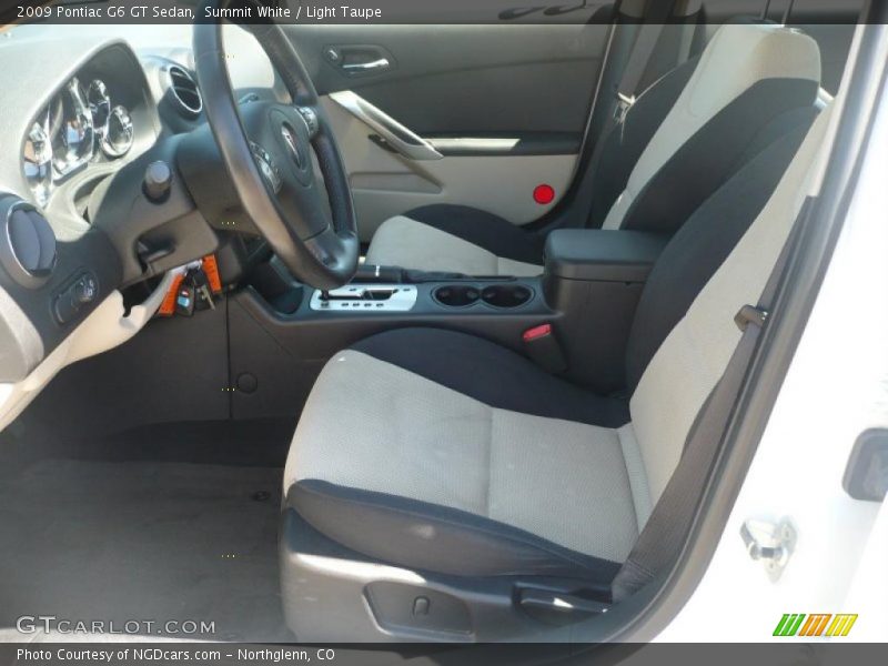 Summit White / Light Taupe 2009 Pontiac G6 GT Sedan