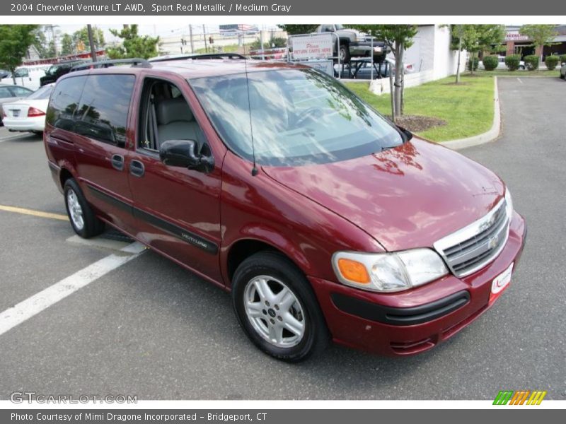 Sport Red Metallic / Medium Gray 2004 Chevrolet Venture LT AWD