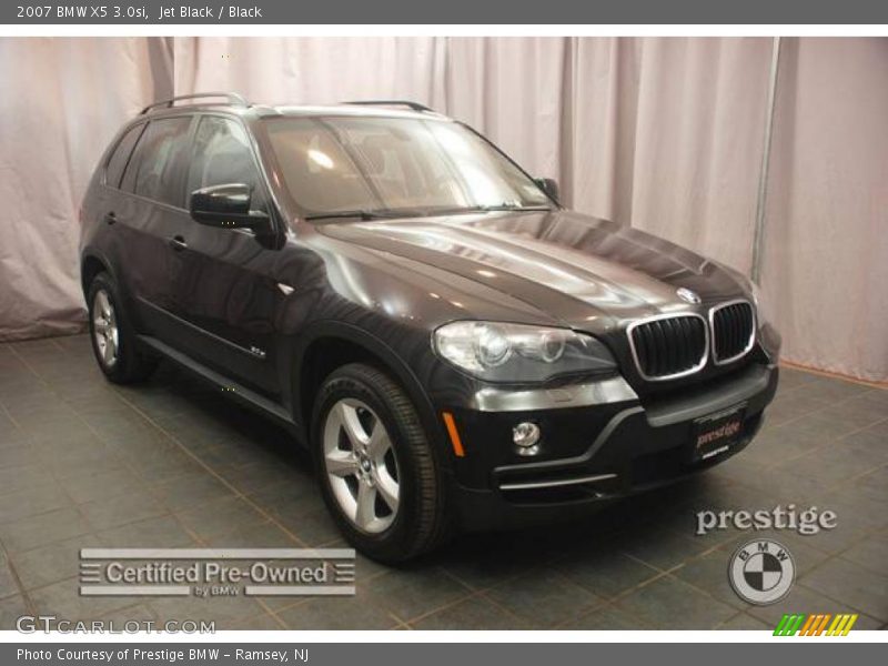 Jet Black / Black 2007 BMW X5 3.0si