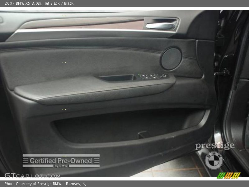 Jet Black / Black 2007 BMW X5 3.0si