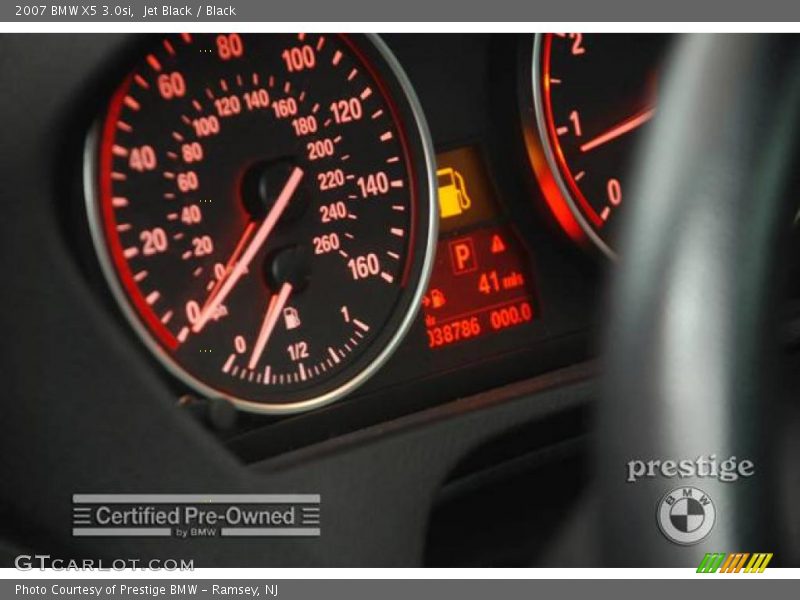 Jet Black / Black 2007 BMW X5 3.0si