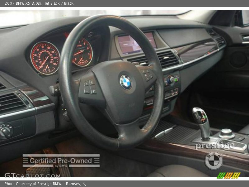 Jet Black / Black 2007 BMW X5 3.0si