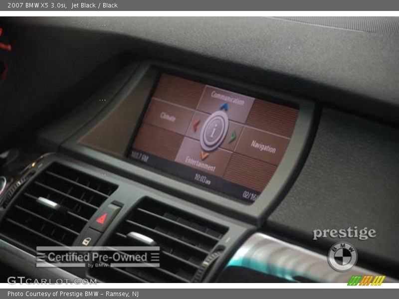Jet Black / Black 2007 BMW X5 3.0si