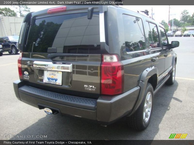 Dark Khaki Pearl / Dark Khaki/Light Graystone 2006 Jeep Commander Limited 4x4