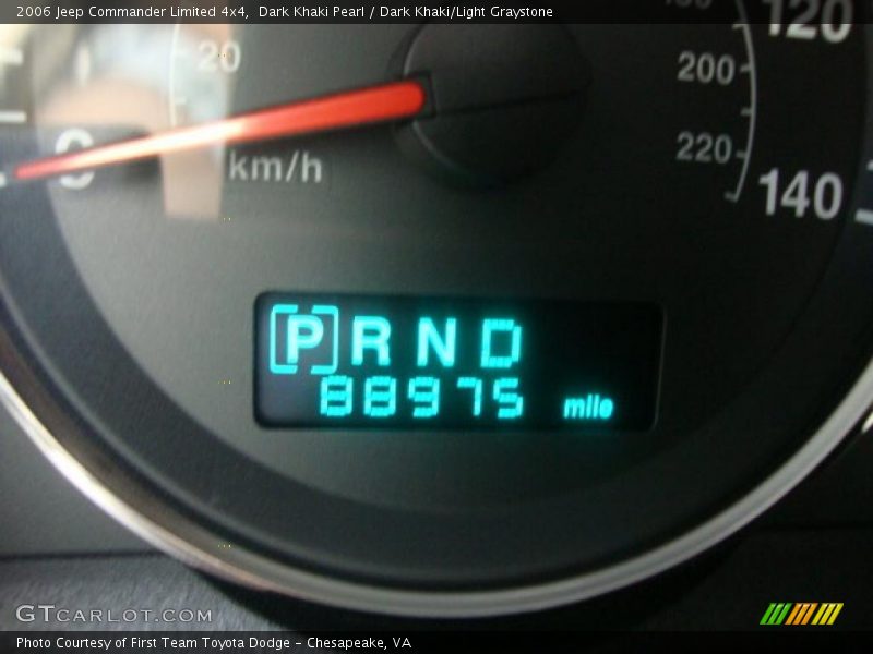 Dark Khaki Pearl / Dark Khaki/Light Graystone 2006 Jeep Commander Limited 4x4