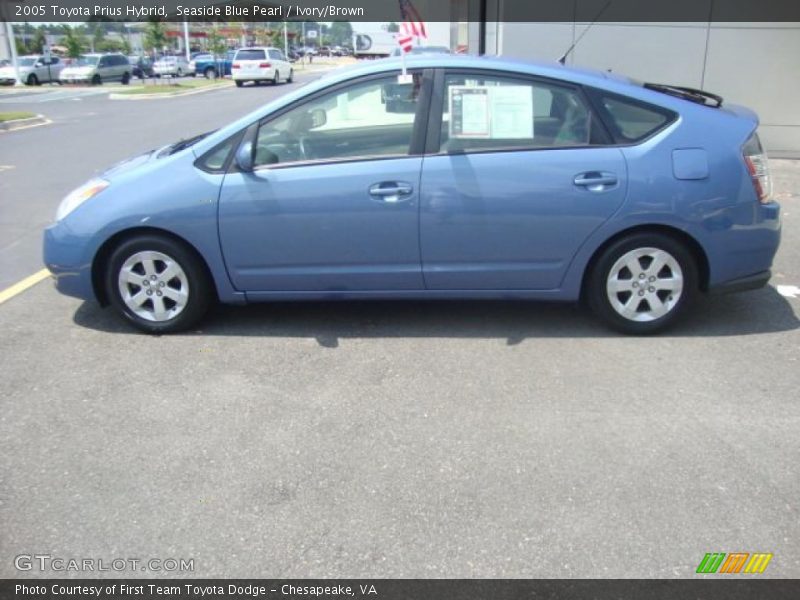 Seaside Blue Pearl / Ivory/Brown 2005 Toyota Prius Hybrid