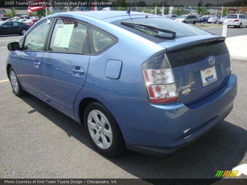 Seaside Blue Pearl / Ivory/Brown 2005 Toyota Prius Hybrid