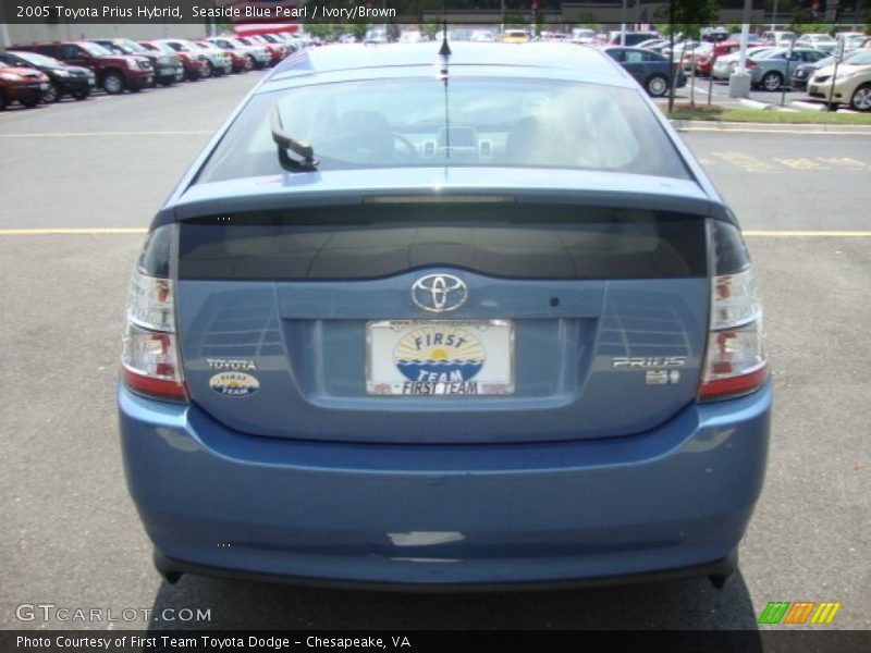 Seaside Blue Pearl / Ivory/Brown 2005 Toyota Prius Hybrid