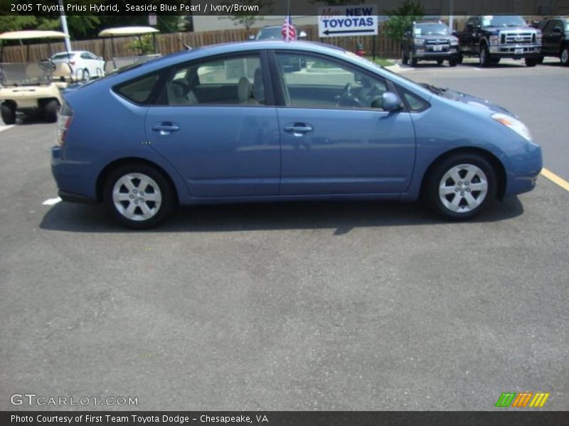 Seaside Blue Pearl / Ivory/Brown 2005 Toyota Prius Hybrid