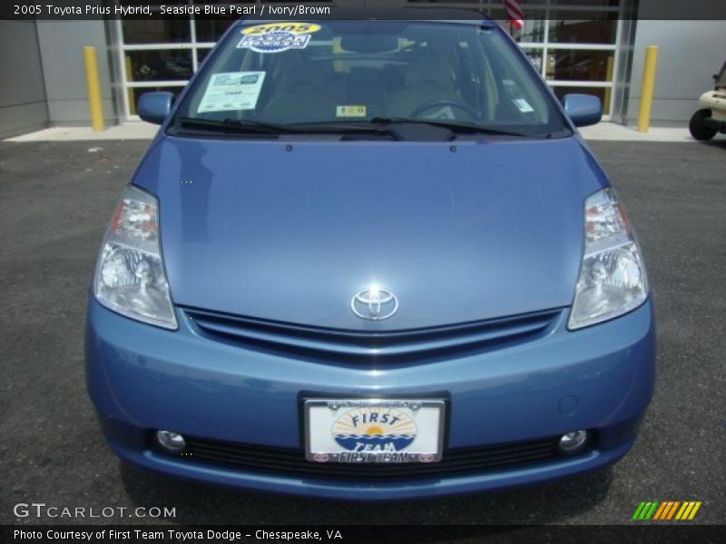 Seaside Blue Pearl / Ivory/Brown 2005 Toyota Prius Hybrid