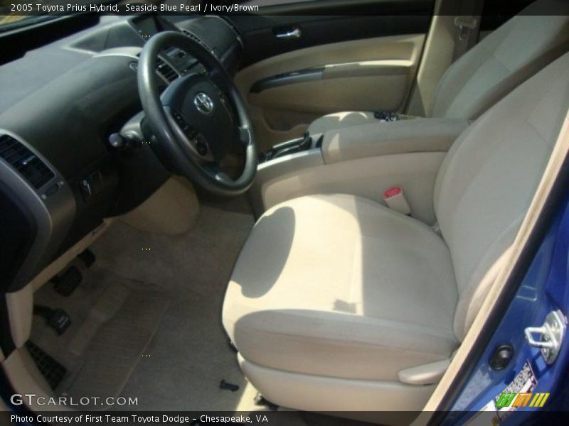 Seaside Blue Pearl / Ivory/Brown 2005 Toyota Prius Hybrid