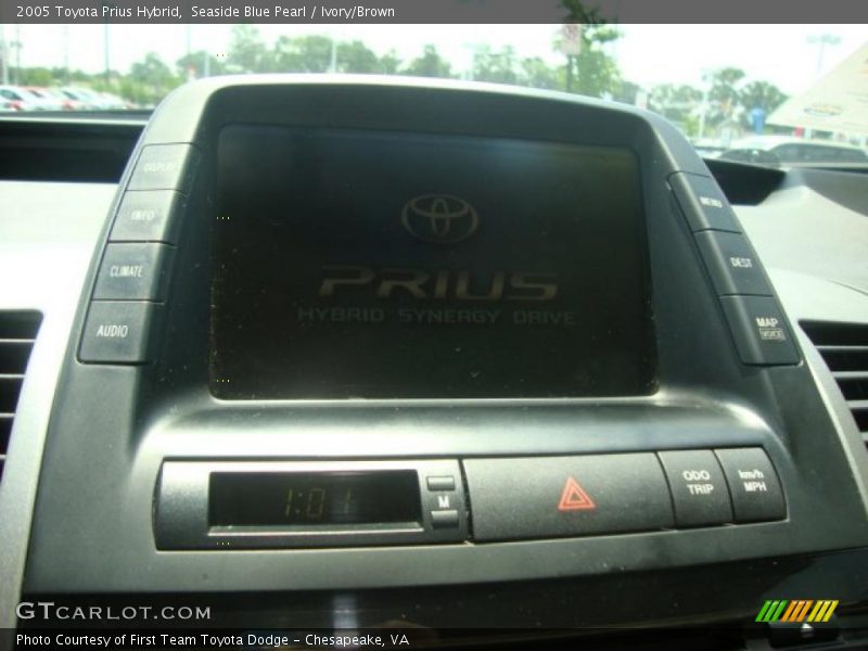 Seaside Blue Pearl / Ivory/Brown 2005 Toyota Prius Hybrid