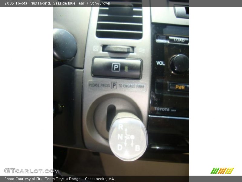 Seaside Blue Pearl / Ivory/Brown 2005 Toyota Prius Hybrid