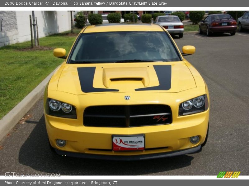 Top Banana Yellow / Dark Slate Gray/Light Slate Gray 2006 Dodge Charger R/T Daytona