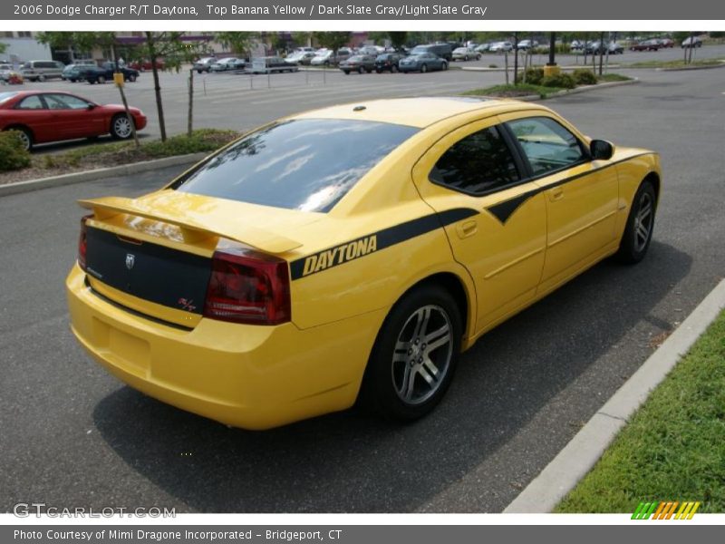 Top Banana Yellow / Dark Slate Gray/Light Slate Gray 2006 Dodge Charger R/T Daytona