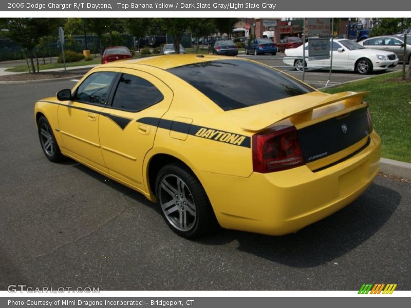Top Banana Yellow / Dark Slate Gray/Light Slate Gray 2006 Dodge Charger R/T Daytona