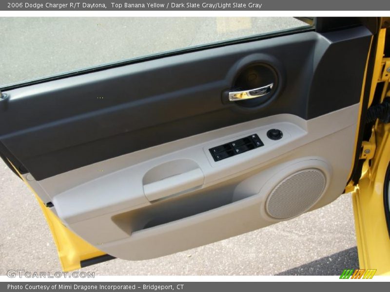 Top Banana Yellow / Dark Slate Gray/Light Slate Gray 2006 Dodge Charger R/T Daytona