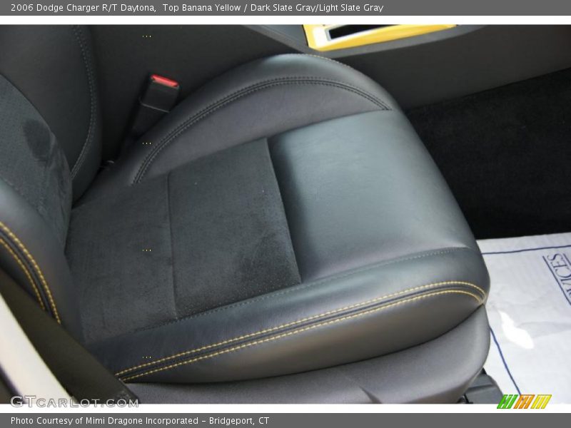 Top Banana Yellow / Dark Slate Gray/Light Slate Gray 2006 Dodge Charger R/T Daytona