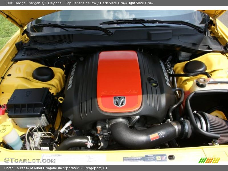 Top Banana Yellow / Dark Slate Gray/Light Slate Gray 2006 Dodge Charger R/T Daytona