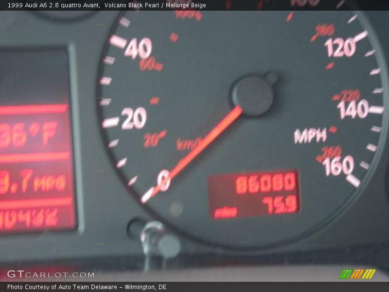 Volcano Black Pearl / Melange Beige 1999 Audi A6 2.8 quattro Avant