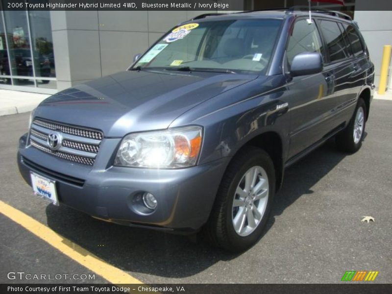 Bluestone Metallic / Ivory Beige 2006 Toyota Highlander Hybrid Limited 4WD