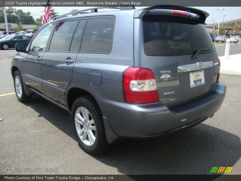 Bluestone Metallic / Ivory Beige 2006 Toyota Highlander Hybrid Limited 4WD