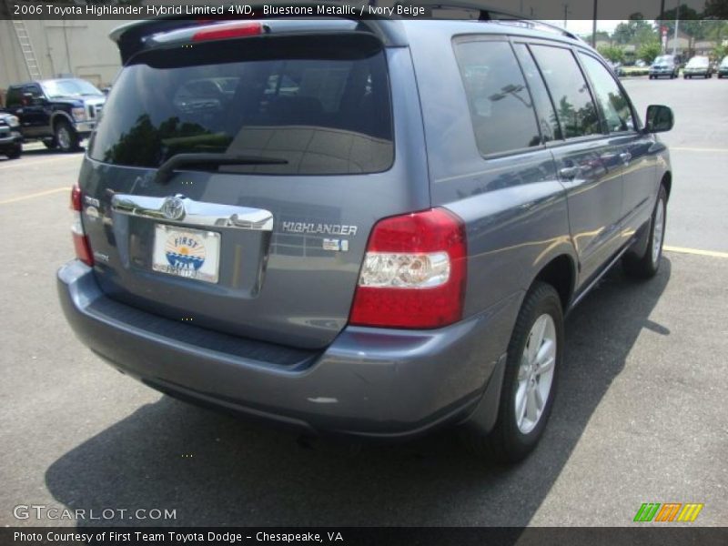 Bluestone Metallic / Ivory Beige 2006 Toyota Highlander Hybrid Limited 4WD