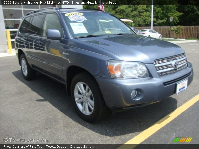 Bluestone Metallic / Ivory Beige 2006 Toyota Highlander Hybrid Limited 4WD