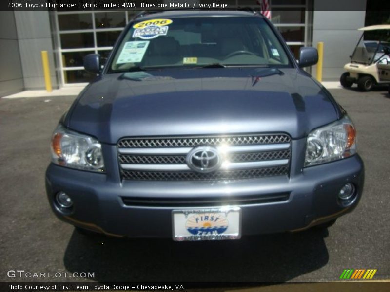 Bluestone Metallic / Ivory Beige 2006 Toyota Highlander Hybrid Limited 4WD