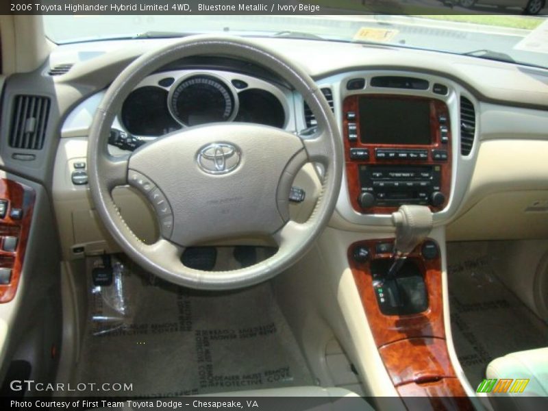 Bluestone Metallic / Ivory Beige 2006 Toyota Highlander Hybrid Limited 4WD