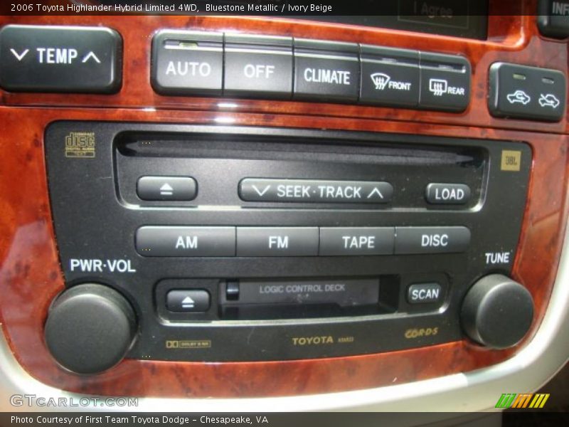 Bluestone Metallic / Ivory Beige 2006 Toyota Highlander Hybrid Limited 4WD