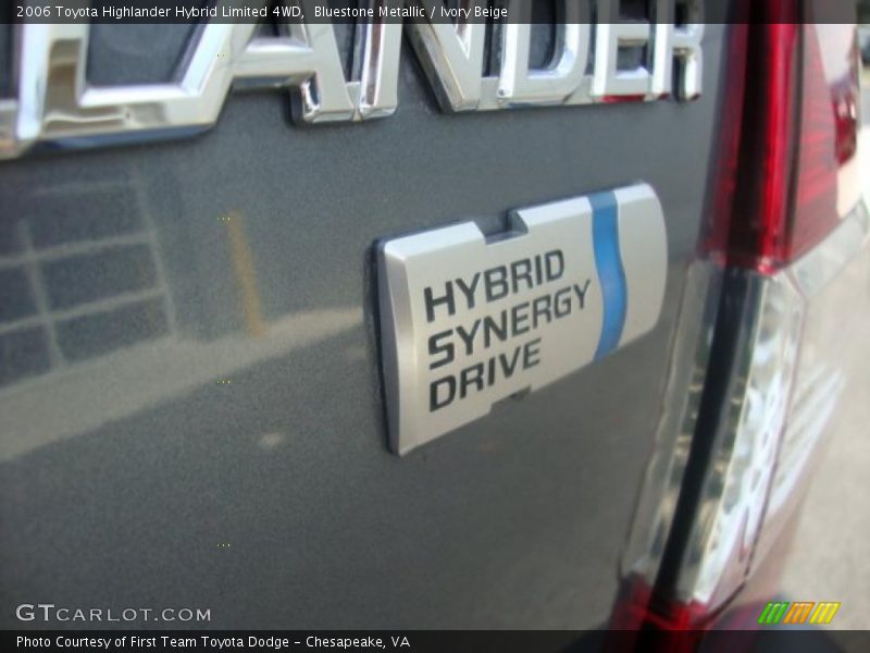Bluestone Metallic / Ivory Beige 2006 Toyota Highlander Hybrid Limited 4WD