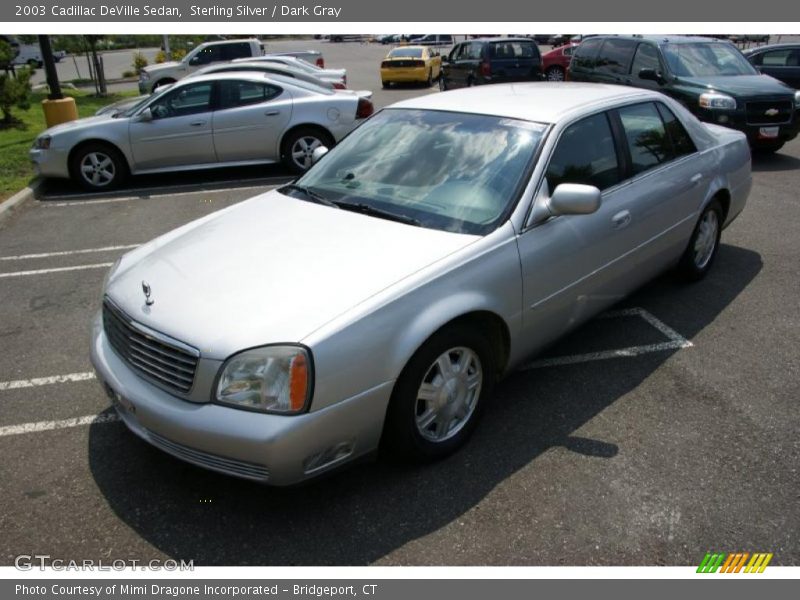 Sterling Silver / Dark Gray 2003 Cadillac DeVille Sedan
