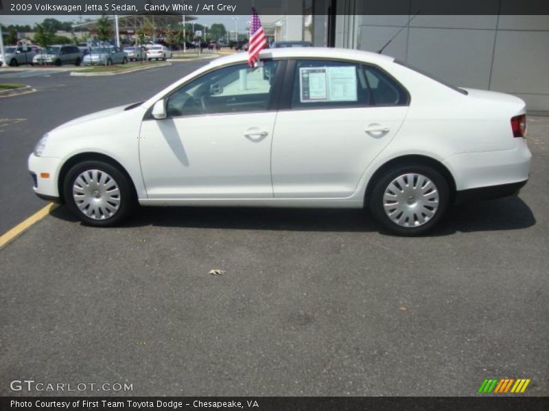 Candy White / Art Grey 2009 Volkswagen Jetta S Sedan