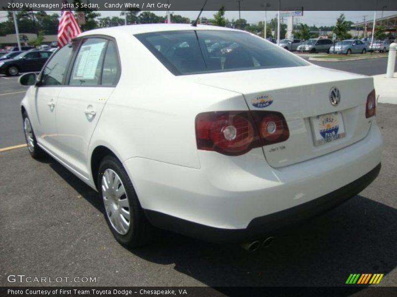 Candy White / Art Grey 2009 Volkswagen Jetta S Sedan