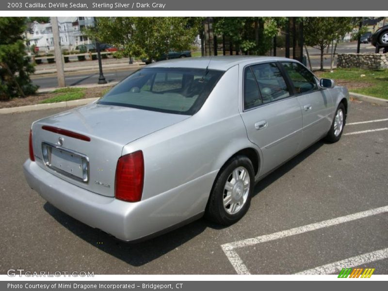 Sterling Silver / Dark Gray 2003 Cadillac DeVille Sedan