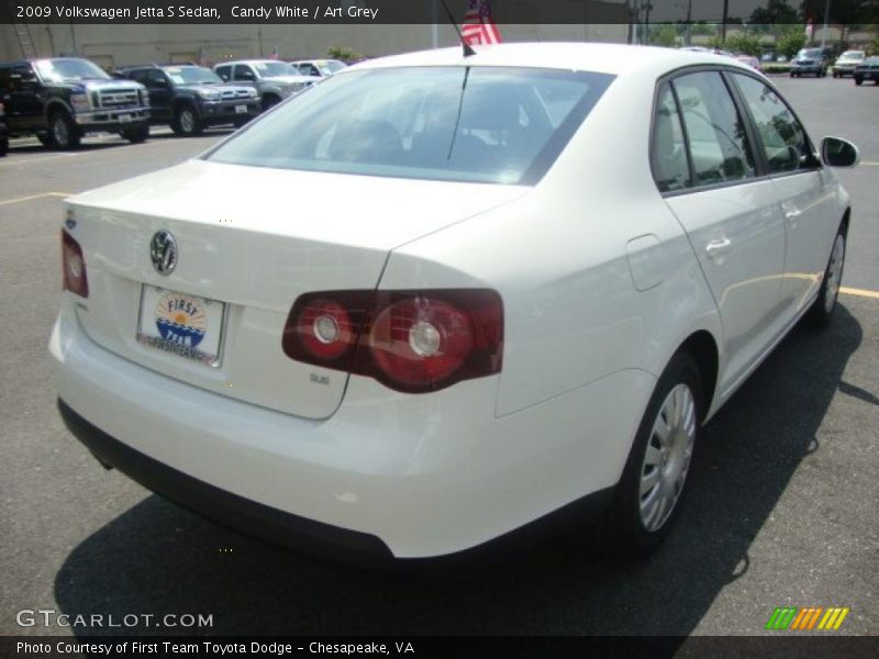 Candy White / Art Grey 2009 Volkswagen Jetta S Sedan