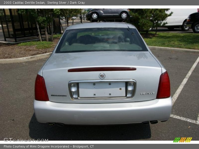 Sterling Silver / Dark Gray 2003 Cadillac DeVille Sedan
