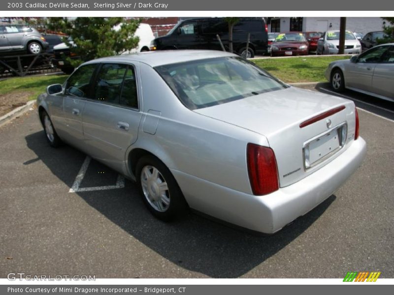 Sterling Silver / Dark Gray 2003 Cadillac DeVille Sedan