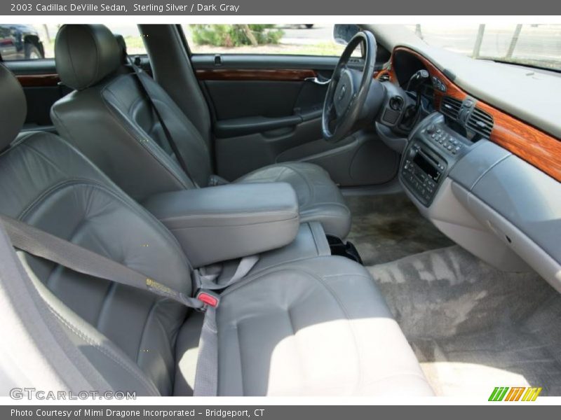 Sterling Silver / Dark Gray 2003 Cadillac DeVille Sedan