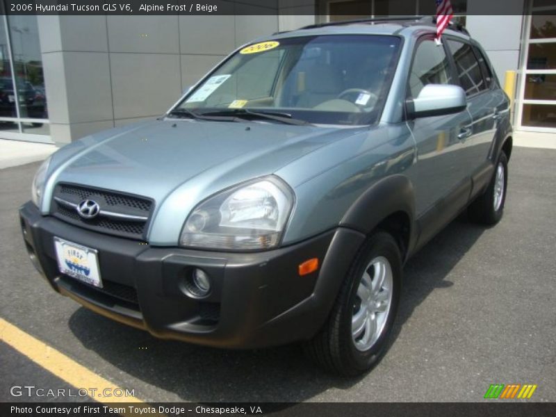 Alpine Frost / Beige 2006 Hyundai Tucson GLS V6
