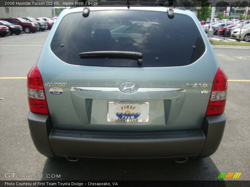 Alpine Frost / Beige 2006 Hyundai Tucson GLS V6