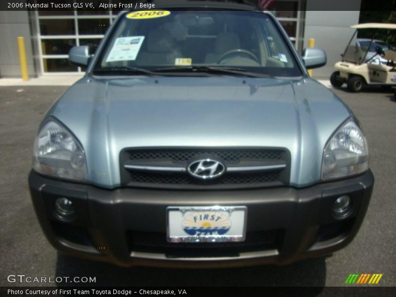 Alpine Frost / Beige 2006 Hyundai Tucson GLS V6