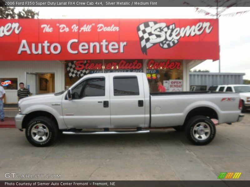 Silver Metallic / Medium Flint 2006 Ford F350 Super Duty Lariat FX4 Crew Cab 4x4