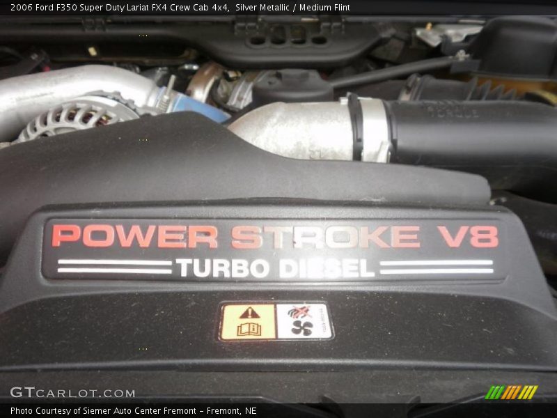 Silver Metallic / Medium Flint 2006 Ford F350 Super Duty Lariat FX4 Crew Cab 4x4