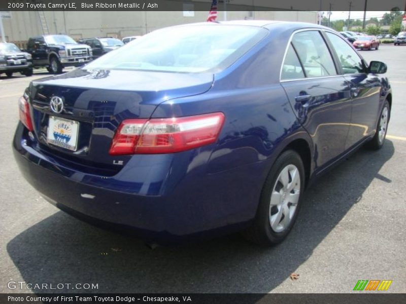 Blue Ribbon Metallic / Ash 2009 Toyota Camry LE