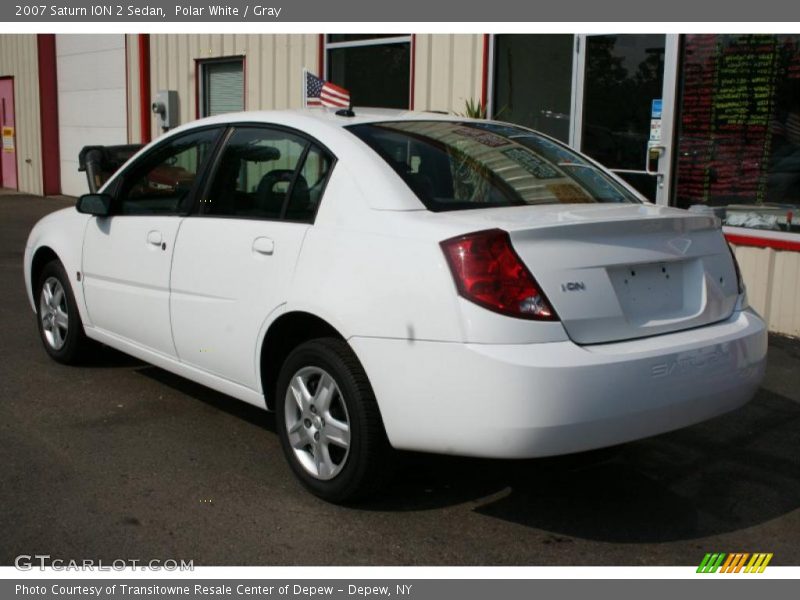 Polar White / Gray 2007 Saturn ION 2 Sedan