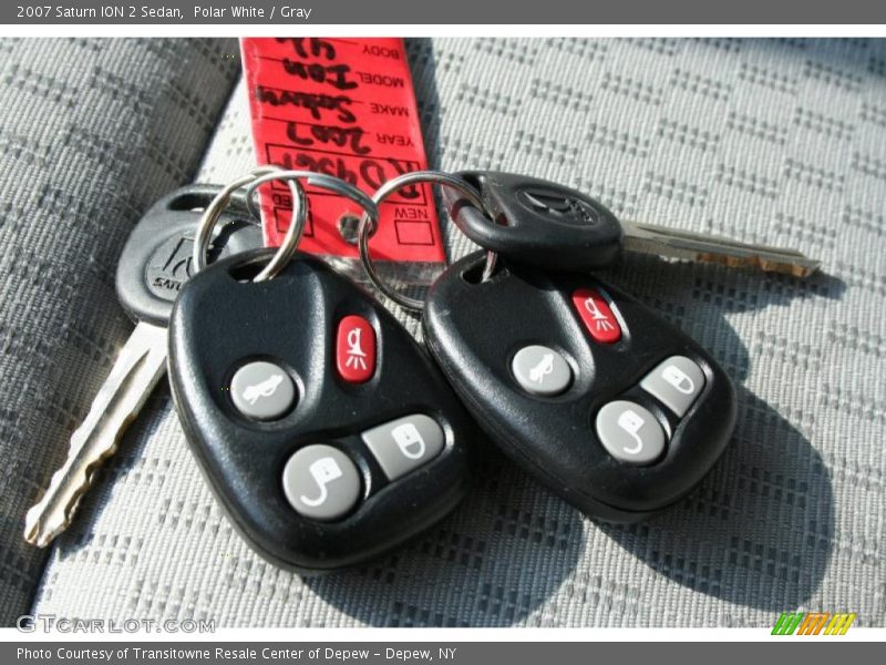 Polar White / Gray 2007 Saturn ION 2 Sedan