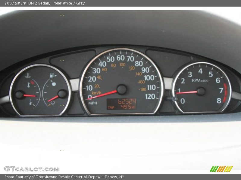 Polar White / Gray 2007 Saturn ION 2 Sedan